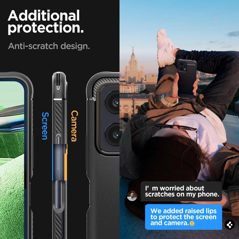 Spigen Rugged Armor Xiaomi Redmi Note 12 5G / Poco X5 Hoesje Zwart afbeelding 6