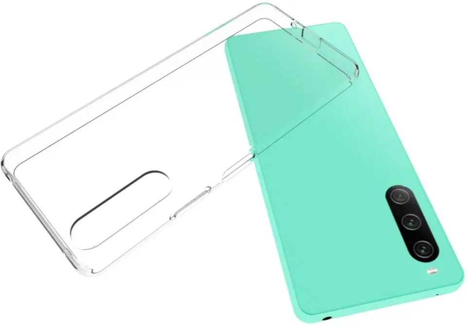 Sony Xperia 10 V Hoesje Dun TPU Back Cover Transparant afbeelding 2