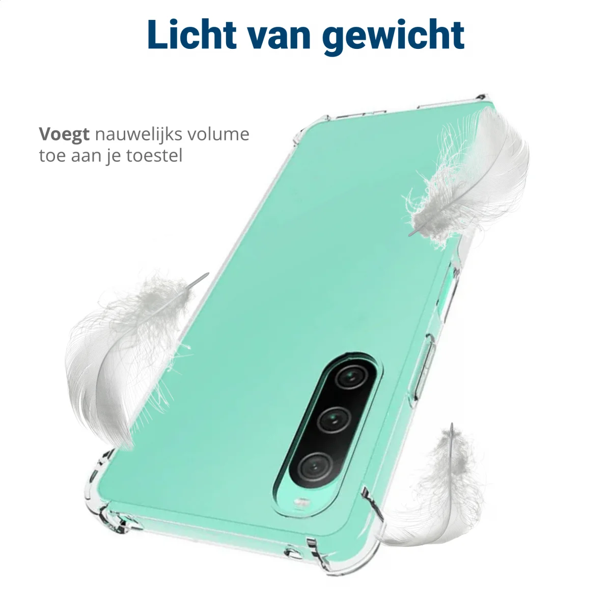 Sony Xperia 10 V Hoesje Schokbestendig en Dun TPU Transparant afbeelding 6