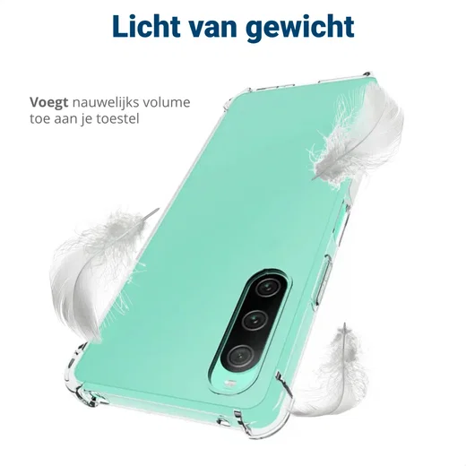 Sony Xperia 10 V Hoesje Schokbestendig en Dun TPU Transparant afbeelding 6