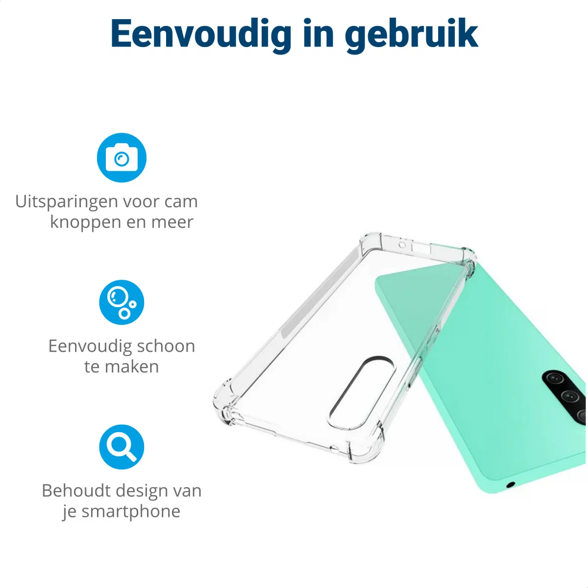 Sony Xperia 10 V Hoesje Schokbestendig en Dun TPU Transparant afbeelding 8