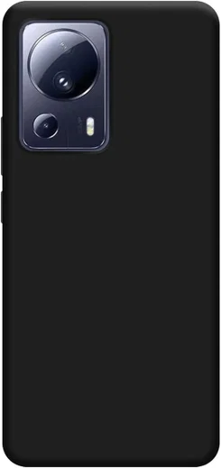 Xiaomi 13 Lite Hoesje Dun TPU Matte Back Cover Zwart afbeelding 2