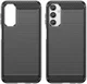 Samsung Galaxy A24 Hoesje Geborsteld TPU Flexibele Back Cover Zwart afbeelding 2