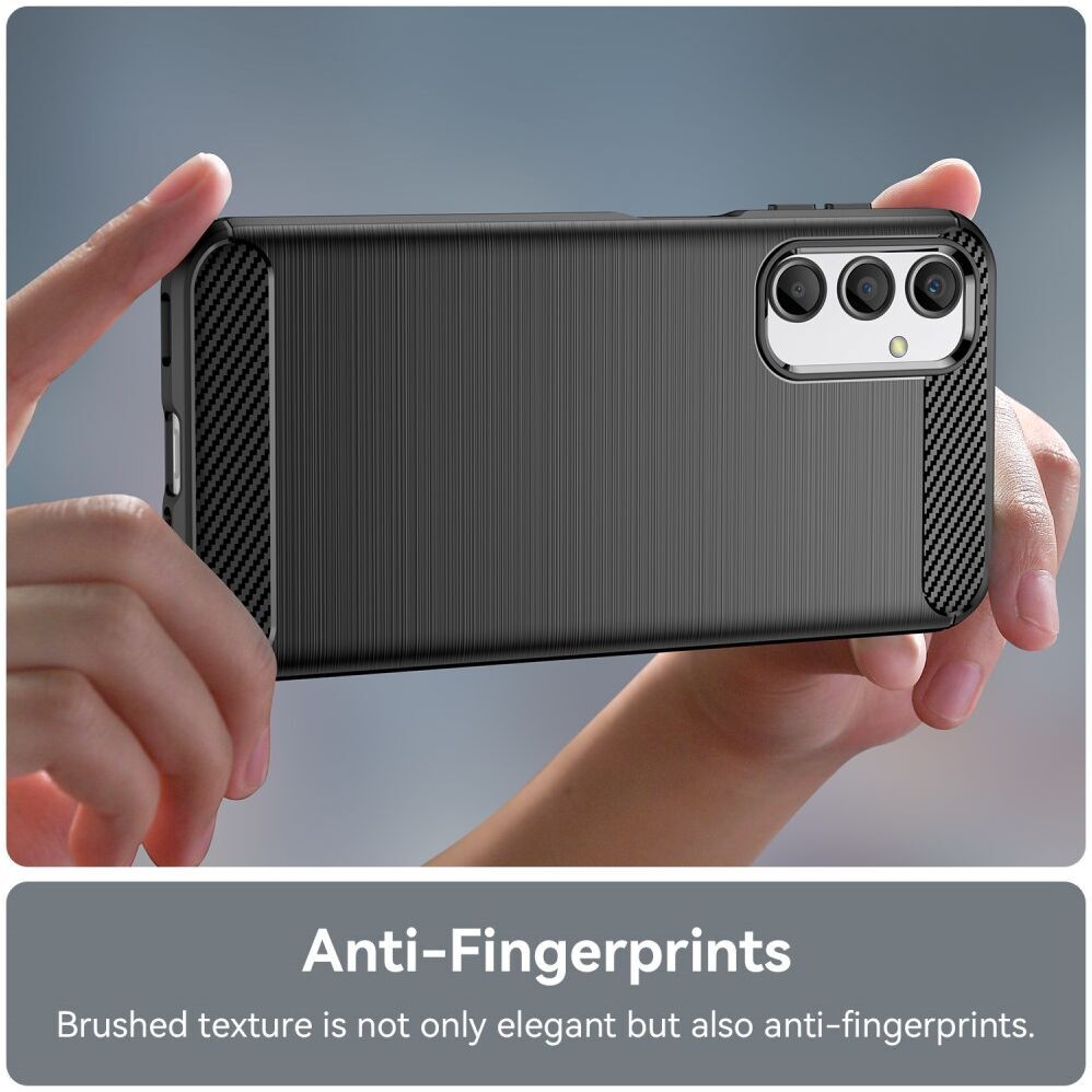 Samsung Galaxy A24 Hoesje Geborsteld TPU Flexibele Back Cover Zwart afbeelding 6