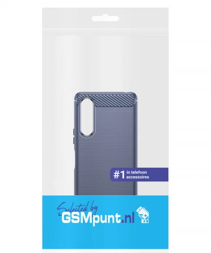 Sony Xperia 10 V Hoesje Geborsteld TPU Flexibele Back Cover Blauw afbeelding 9