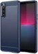 Sony Xperia 10 V Hoesje Geborsteld TPU Flexibele Back Cover Blauw