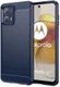 Motorola Moto G73 Hoesje Geborsteld TPU Flexibele Back Cover Blauw afbeelding 1
