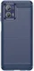 Motorola Moto G73 Hoesje Geborsteld TPU Flexibele Back Cover Blauw afbeelding 2