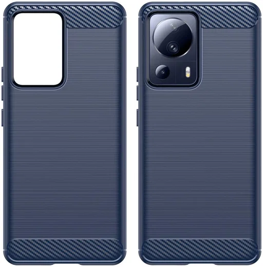 Xiaomi 13 Lite Hoesje Geborsteld TPU Flexibele Back Cover Blauw afbeelding 9