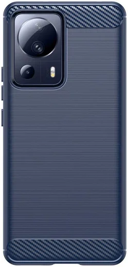 Xiaomi 13 Lite Hoesje Geborsteld TPU Flexibele Back Cover Blauw afbeelding 2