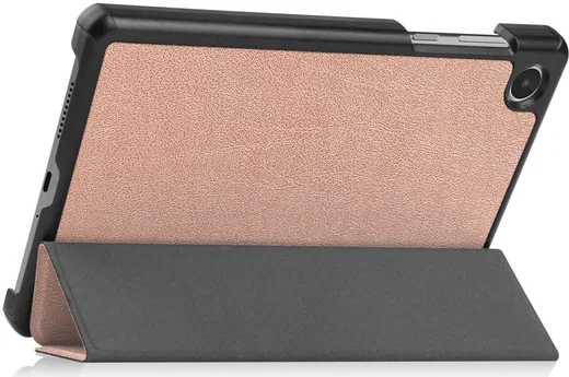 Lenovo Tab M8 Gen 4 Hoes Tri-Fold Book Case met Standaard Roze Goud afbeelding 12