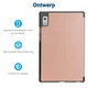 Lenovo Tab M9 Hoes Tri-Fold Book Case met Standaard Roze Goud afbeelding 3