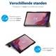 Lenovo Tab M9 Hoes Tri-Fold Book Case met Standaard Roze Goud afbeelding 6