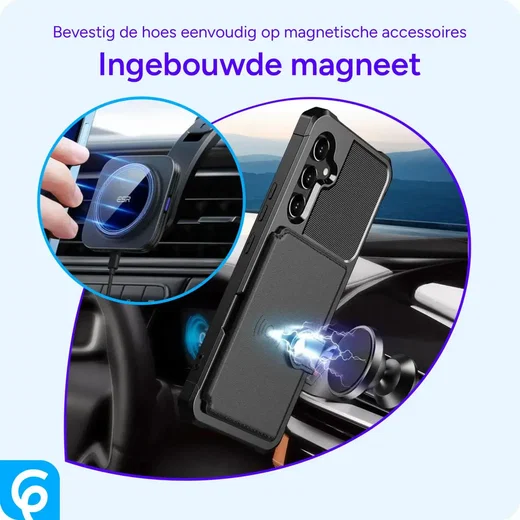 Samsung Galaxy A34 3 in 1 Back Cover Portemonnee Hoesje Zwart afbeelding 8