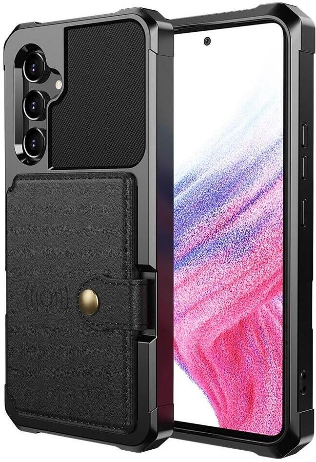 Samsung Galaxy A34 3 in 1 Back Cover Portemonnee Hoesje Zwart afbeelding 9