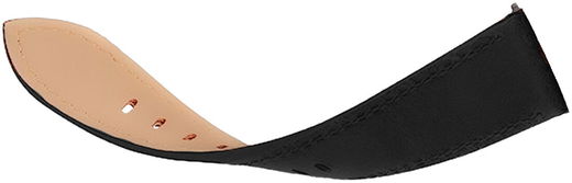 Rosso Deluxe - Universeel Smartwatch/Horloge Bandje 20MM - Echt Leer - Zwart afbeelding 5