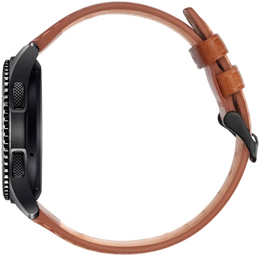 Rosso Deluxe - Universeel Smartwatch/Horloge Bandje 22MM - Echt Leer - Bruin afbeelding 4