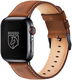 Rosso Deluxe - Apple Watch Bandje - 1-10/SE - 38/40/41/42MM - Echt Leer - Bruin afbeelding 1