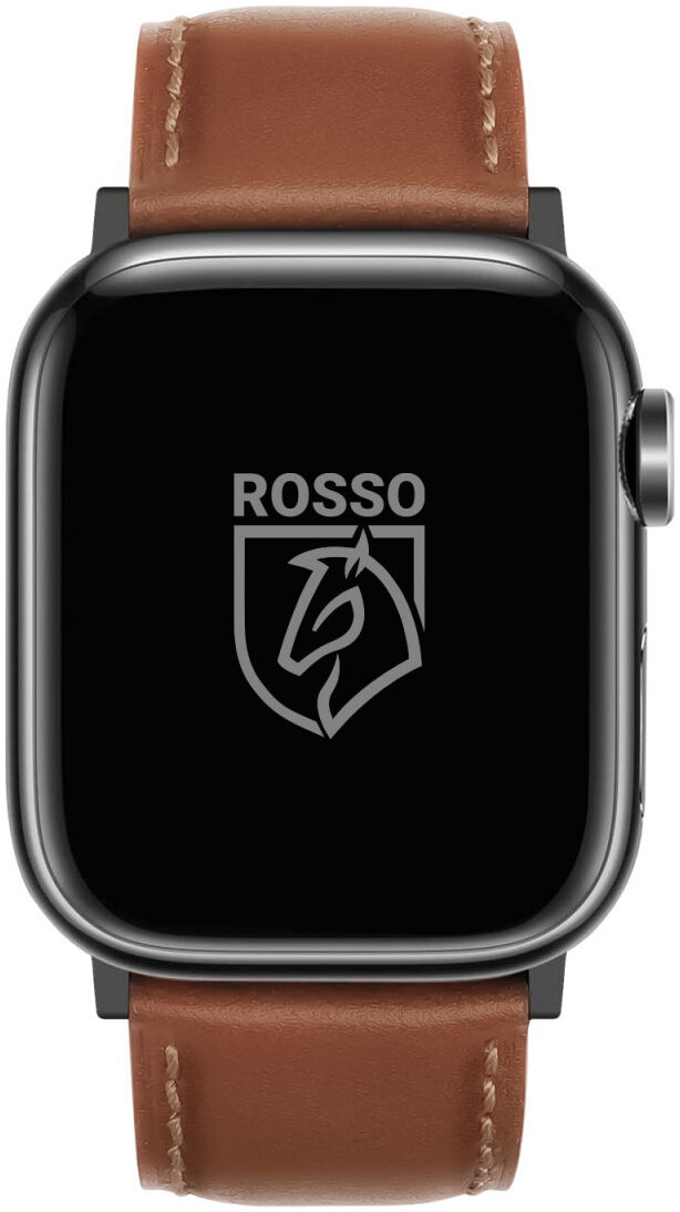 Rosso Deluxe - Apple Watch Bandje - 1-10/SE - 38/40/41/42MM - Echt Leer - Bruin afbeelding 2
