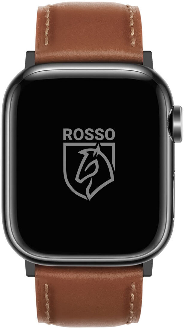 Rosso Deluxe Apple Watch Band - 1-11/SE/Ultra - 49/46/45/44/42MM - Leer - Bruin afbeelding 2