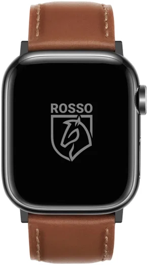 Rosso Deluxe Apple Watch Band - 1-11/SE/Ultra - 49/46/45/44/42MM - Leer - Bruin afbeelding 2