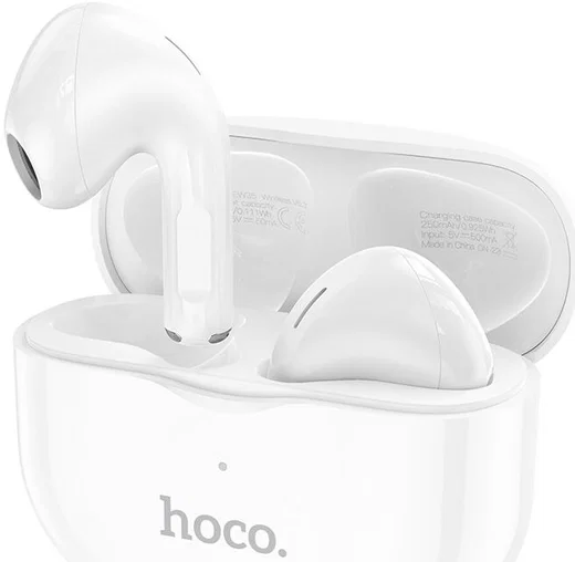 Hoco EW35 Draadloze Bluetooth Oordoppen Wit afbeelding 1