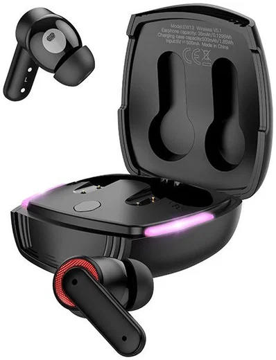 Hoco EW13 Draadloze Bluetooth Gaming Headset Noise Cancelling Zwart afbeelding 1