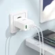 Hoco 35W USB/USB-C Snellader PD + QC 3.0 afbeelding 3