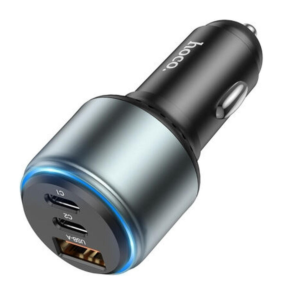 Hoco NZ9 95W Fast Charge Auto Snellader met PD en QC Zwart afbeelding 1