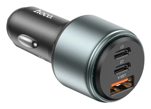 Hoco NZ9 95W Fast Charge Auto Snellader met PD en QC Zwart afbeelding 2