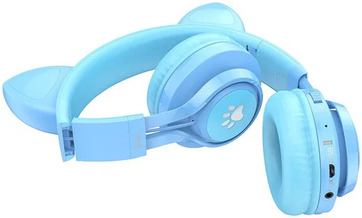 Hoco Draadloze Kinder Koptelefoon met Kattenoren afbeelding 2