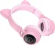 Hoco Draadloze Kinder Koptelefoon Kattenoren Roze afbeelding 4