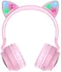 Hoco Draadloze Kinder Koptelefoon Kattenoren Roze afbeelding 2