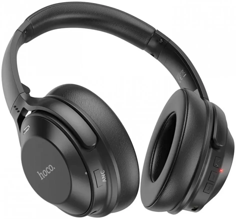 Hoco Draadloze Noise Cancelling Koptelefoon Over-Ear Zwart afbeelding 2