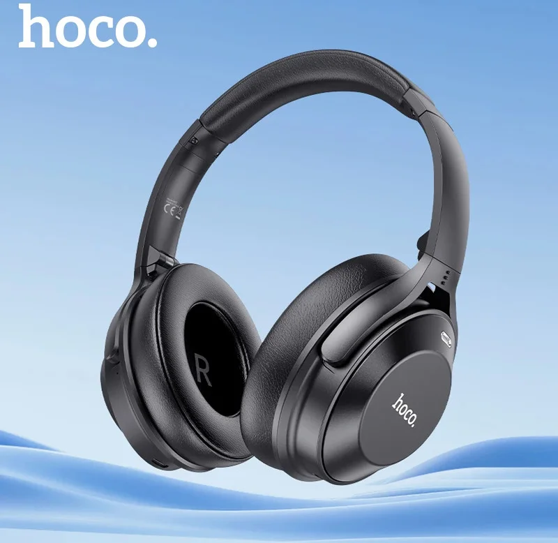 Hoco Draadloze Noise Cancelling Koptelefoon Over-Ear Zwart afbeelding 4