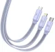 Baseus USB-C naar Lightning/USB-C/Micro USB Kabel 100W PD 1.7M Paars afbeelding 2