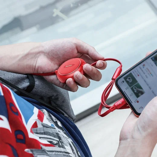 Baseus Golden USB naar Lightning/USB-C/Micro USB Kabel 3.5A 1.2M Zwart afbeelding 11