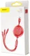 Baseus Golden USB naar Lightning/USB-C/Micro USB Kabel 3.5A 1.2M Rood afbeelding 12