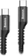 Baseus Uitrekbare USB 2.0 naar USB-C Kabel Krulsnoer 1M 2A Zwart afbeelding 4