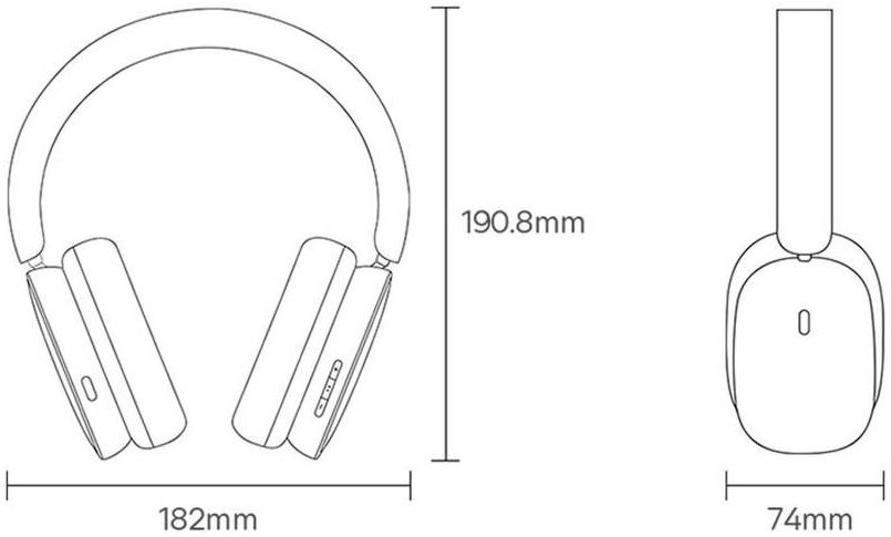 Baseus Bowie H1 Noise-Cancelling Draadloze Koptelefoon Grijs afbeelding 11