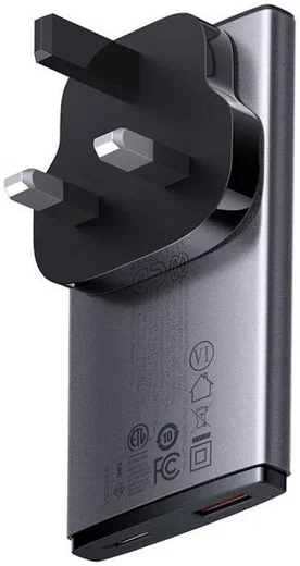 Baseus GaN5 Pro Ultra Compacte Reislader Power Delivery Adapter Grijs afbeelding 5