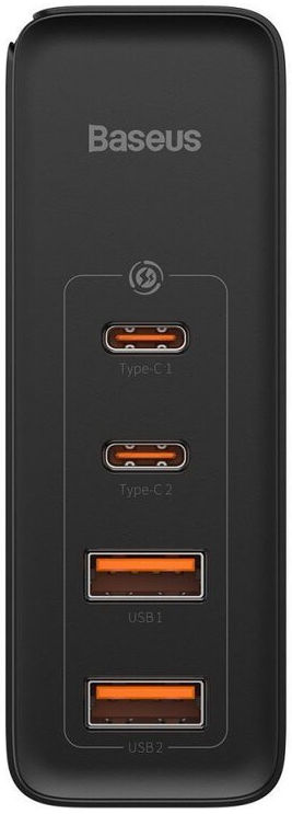 Baseus GaN2 100W Snellader met Power Delivery + 100W USB-C Kabel Zwart afbeelding 2