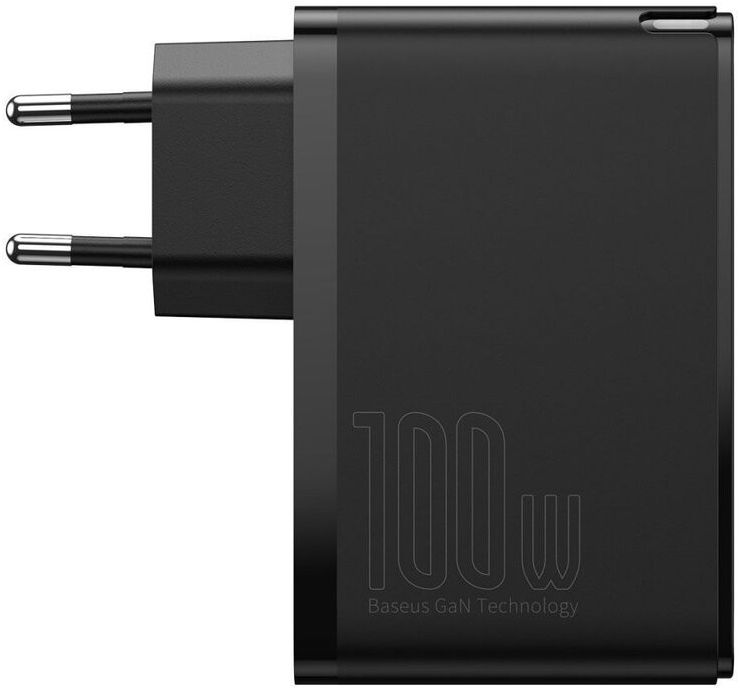 Baseus GaN2 100W Snellader met Power Delivery + 100W USB-C Kabel Zwart afbeelding 10