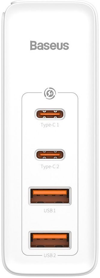 Baseus GaN2 100W USB-AACC Snellader PD + 100W USB-C Kabel Wit afbeelding 3