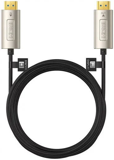 Baseus HD Optic Fiber HDMI naar HDMI 4K@60Hz Kabel 10M Zwart afbeelding 1