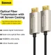 Baseus HD Optic Fiber HDMI naar HDMI 4K@60Hz Kabel 10M Zwart afbeelding 3