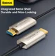 Baseus HD Optic Fiber HDMI naar HDMI 4K@60Hz Kabel 10M Zwart afbeelding 6