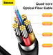 Baseus HD Optic Fiber HDMI naar HDMI 4K@60Hz Kabel 15M Zwart afbeelding 7