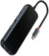 Baseus 8-in-1 USB-C Hub HDMI/USB 3.0/USB 2.0/USB-C PD/RJ45/SD/TF Grijs afbeelding 1