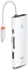 Baseus 5-in-1 Data + PD Hub USB-C naar USB/USB-C/HDMI/Kaartlezer Wit afbeelding 3